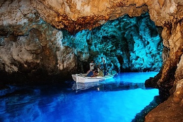Croatia Vis Blue Cave Boat