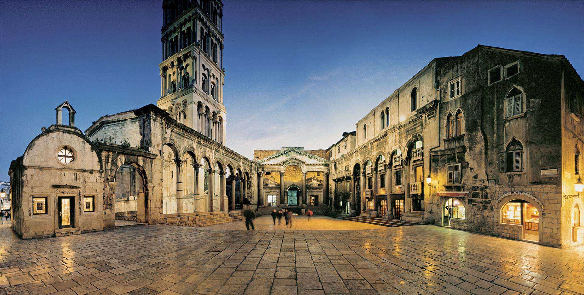 Croatia Split Cathedral Of Saint Domnius On Peristyle Square